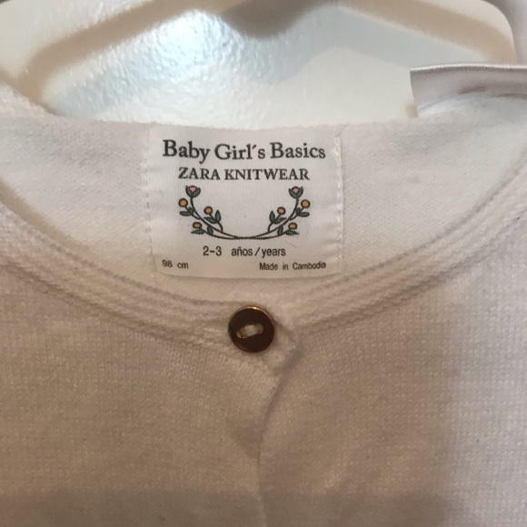 Zara size 2-3 cardigan - Picture 2 of 2